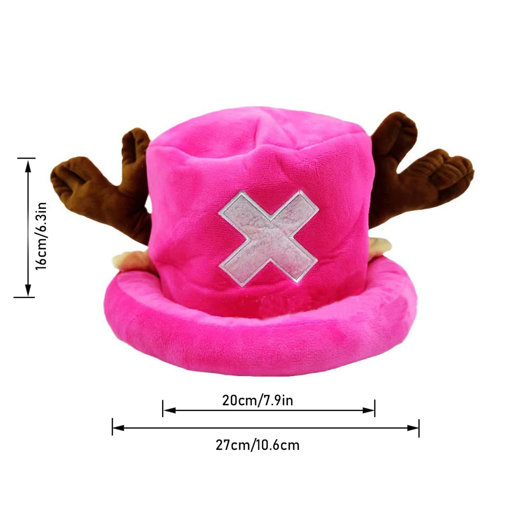 Brdwn Piece Unisex Tony Chopper Cosplay Costume Hat Cartoon Cap
