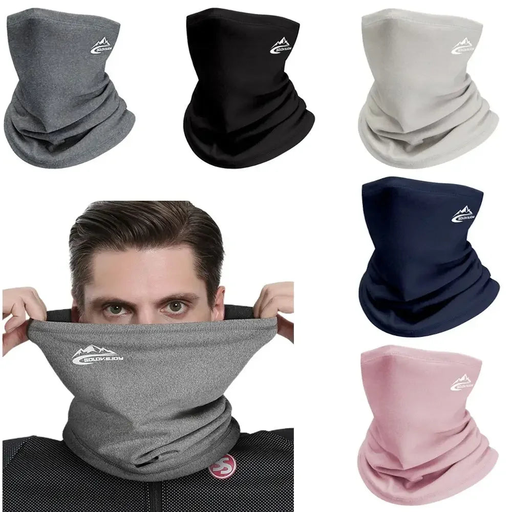 Men Women Winter Sports Bandana Running Dralon Thermal Neck Warmer Ski Hiking Cycling Riding Snowboard Scarf Windproof Headgear