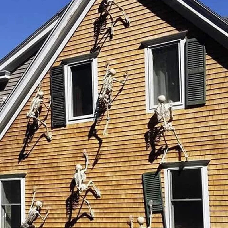40cm Human Shape Bones Posable Skeleton,Haunted House Horror Props,Halloween Skull Skeleton Party Home Decorations DIY Supplies