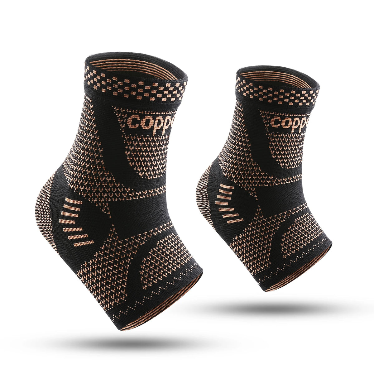 1/2 piece Copper Ankle Brace,Infused Ankle Support Compression Sleeve for Men Women,for Foot Pain,Sprained Ankle,Recovery,sports