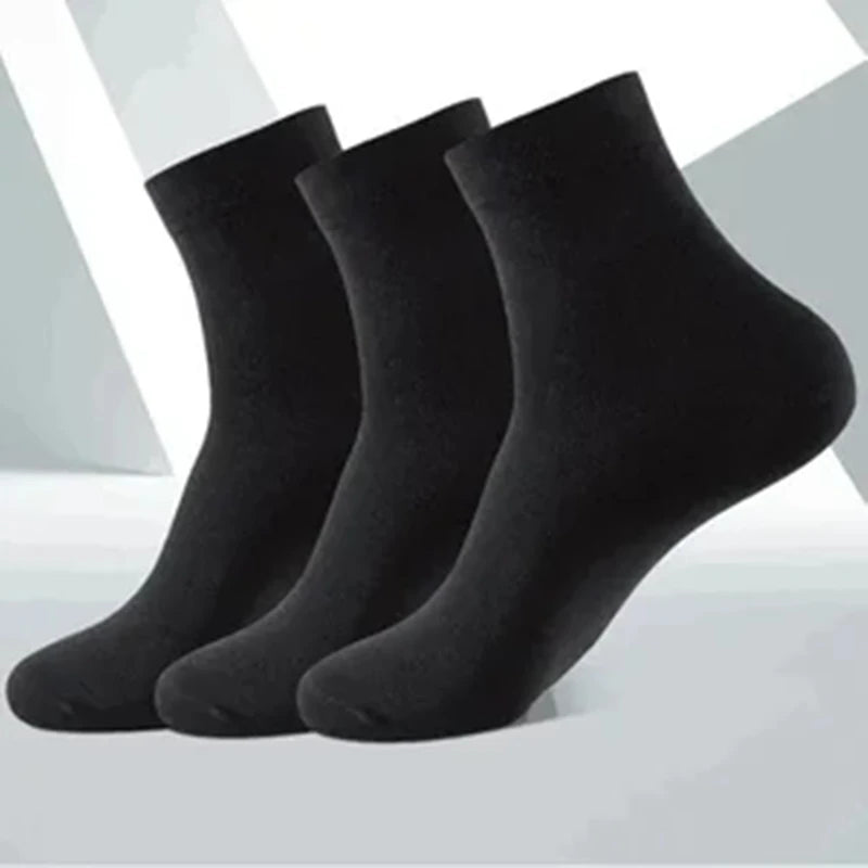 10/5/3pairs Breathable Con Sports Stockings Men Bamboo Fiber Autumn and Winter Men Socks Sweat Absorption Deodorant Business Sox
