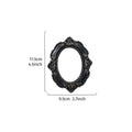 1PC Halloween Decor Resin Material European Three-Dimensional Patterned Black Oval Prop Frame Decoration
