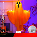 DIY White Ghost Halloween Decoration LED Hanging Light Emitting Styling Light Horror Indoor Party Decoration Atmosphere Light