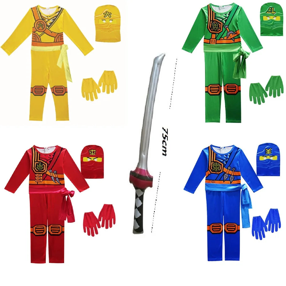NINJA cosplay costume Jumpsuit Set Halloween Christmas Advanced Latest Ninja Cosplay Costume Party