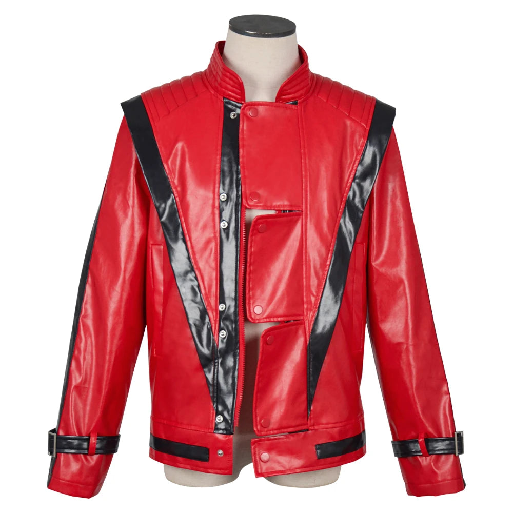 Men's Cosplay Jacket For Michael Jackson Impersonator Halloween Chirstmas Party Male Top  Coat Costumes New Stage Show Wear