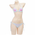 Anime Kawaii Girl Cute Cat Paw Bikini Swimsuit Women Claw Pattern Three Point  Underwear Set Costume Cosplay