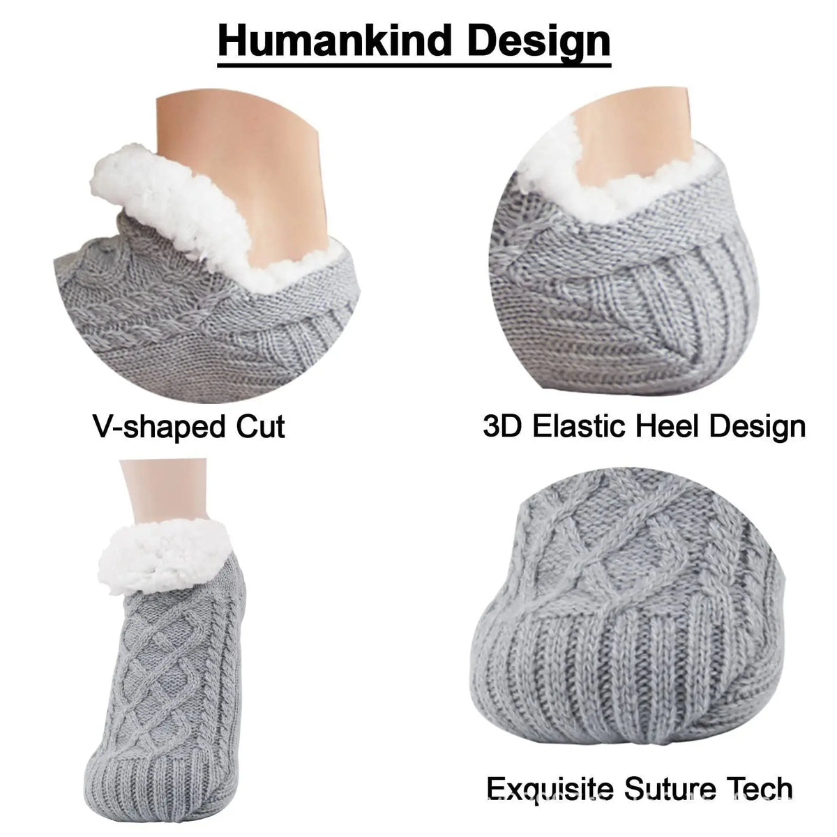 Thickened Thermal Women Mens Slipper Socks New Winter Warm Short Cotton Home Sleeping Soft Non Slip Grip Fuzzy Floor Sock Fluffy
