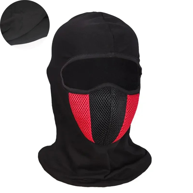 Full Face Mask Cycling Windproof Headgear Motorcycle Balaclava Breathable Outdoor Sports Men CS Mask Head Cover Hat
