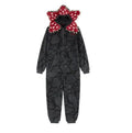 Adult Kids Fall Winter Thicken Cannibal Flower Demogorgon Cosplay Costume Comfortable Flannel Fabric Pajamas Halloween Suit