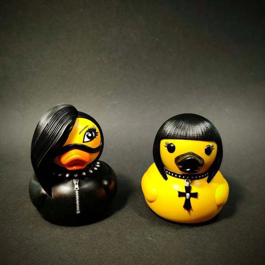 Dark Gothic Duck Sculpture - Satanic Resin Art Statue for Punk Home Decor, Witch Altar & Halloween Decoration