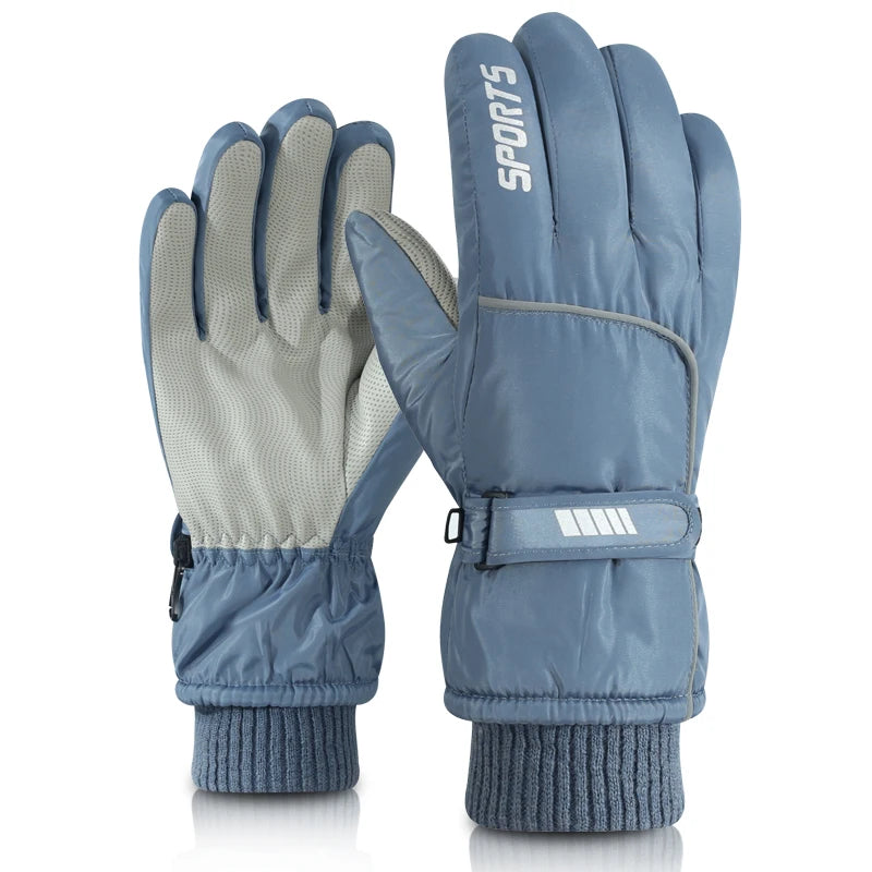 Men's AND WOMEN'S Professional Winter Warm Gloves, Warm Snow Gloves, Waterproof Motorcycle Gloves, Smile 506 Touch Screen