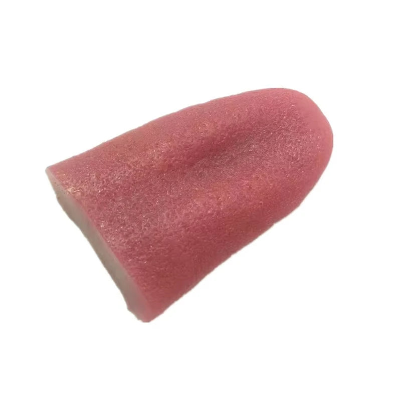 Realistic Fake Tongue Prank Steel Needle Tongue Piercing Magician Props Halloween Fool Day Trickery Toys Fake Simulation Magic