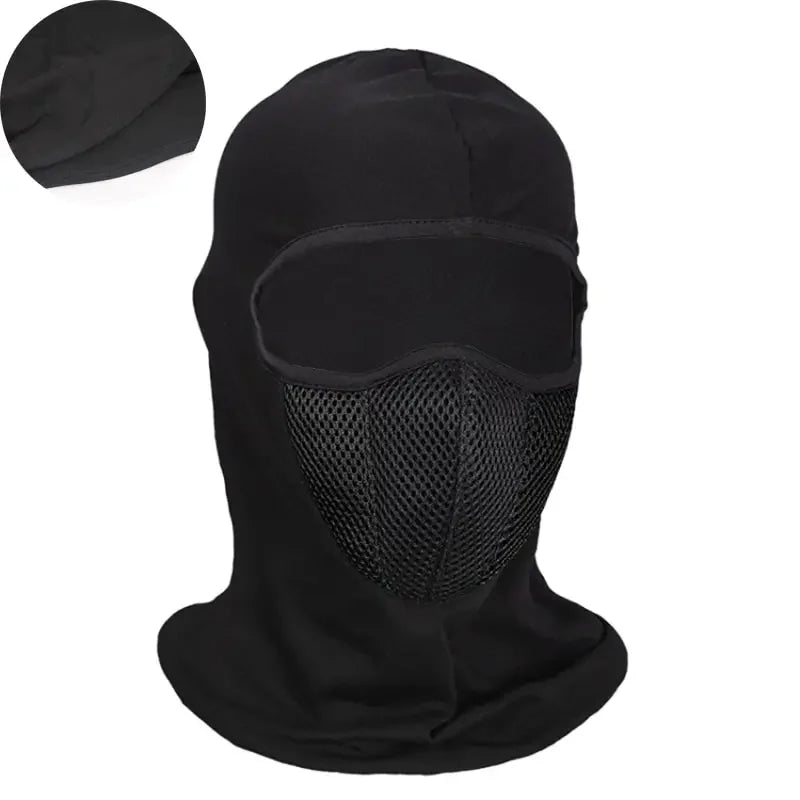 Full Face Mask Cycling Windproof Headgear Motorcycle Balaclava Breathable Outdoor Sports Men CS Mask Head Cover Hat