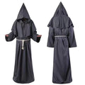 Monk Clothing Ancient Costume Medieval Monk Robe Wizard Clothing Priest Clothing Halloween Cos Costume