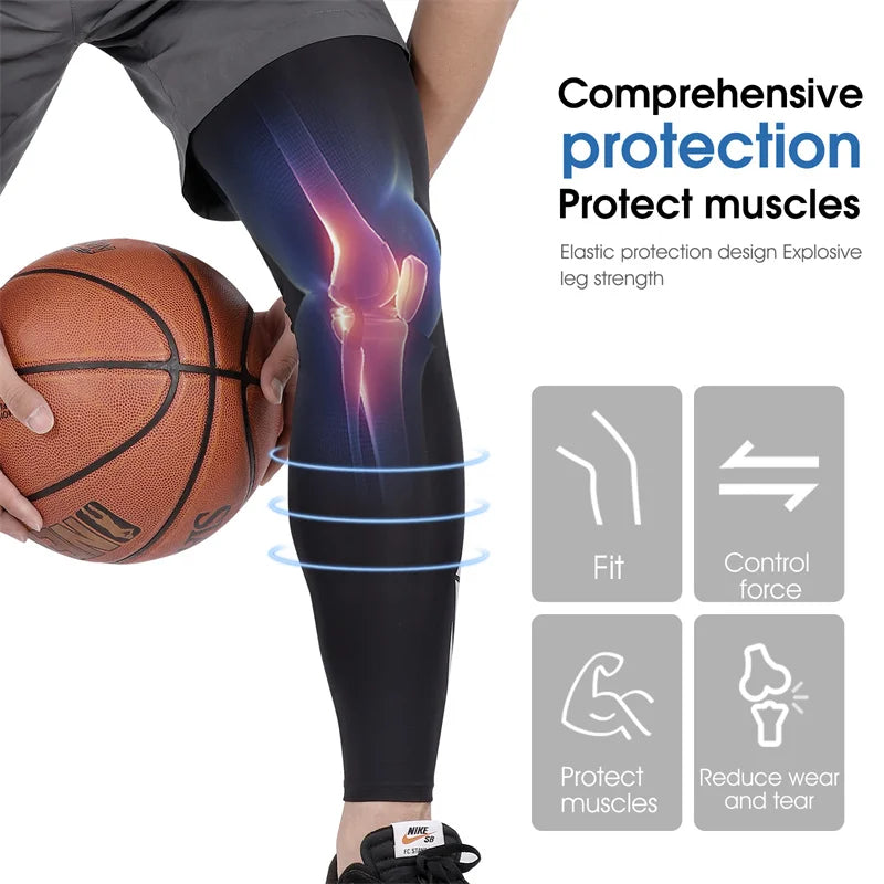 WEST BIKING Summer Running  Cycling Legs Sleeve Ice Silk UV Protection Compression Non-Slip Leg Warmer Cooling Sport Gear