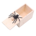 2026 Fashion Trick Spider Funny Scare Box Prank Trick Friend Office Toys Wooden Hidden Box Prank Wooden Scare Box Fun Game