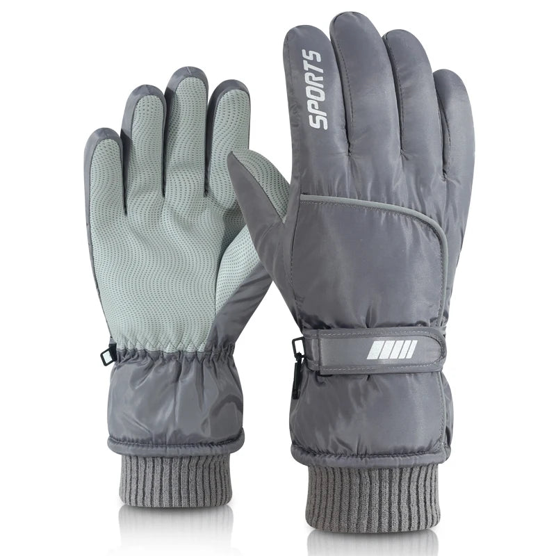 Men's AND WOMEN'S Professional Winter Warm Gloves, Warm Snow Gloves, Waterproof Motorcycle Gloves, Smile 506 Touch Screen