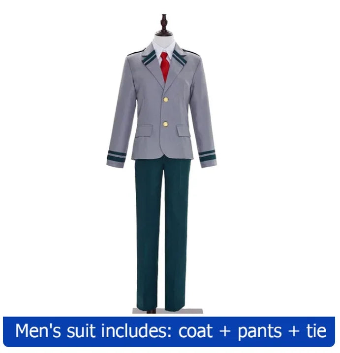 My Hero Academia Anime  Midoriya Izuku Cosplay Costume Todoroki Shoto School Uniform Set Wig Suit Unisex Halloween Role Play
