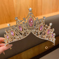 1 large crown fashionable temperament crown headband sweet wind hair accessory suitable for performances and birthdays
