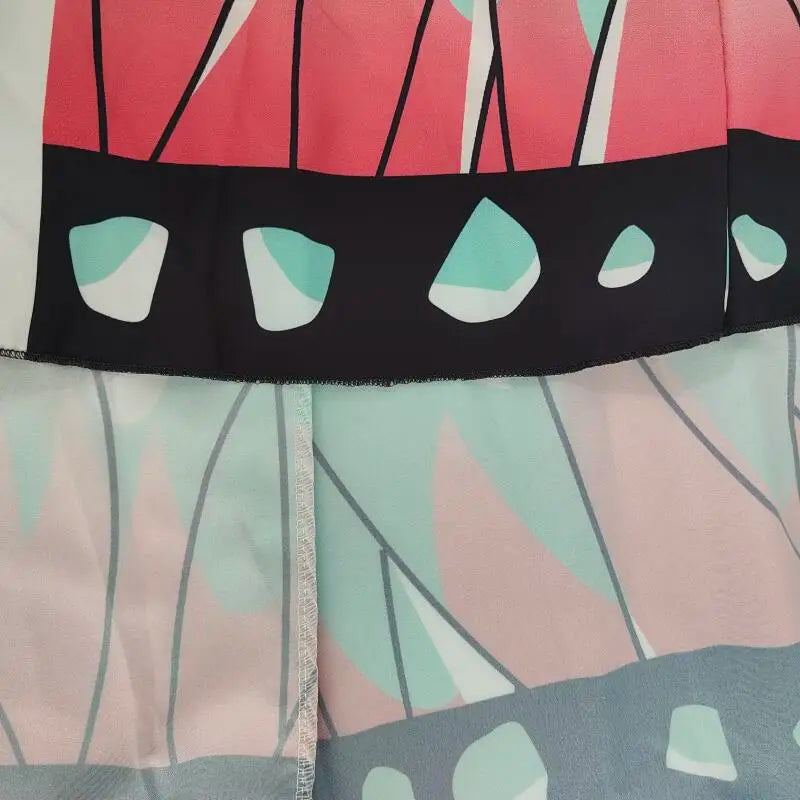 Japanese Anime Kochou Shinobu Cosplay Costume Summer Woman Kimono Cardigan Cloak Beach Vacation Bikini Butterfly Robe Tops