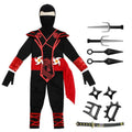 Children's Silver Dragon Ninja Costume Cartoon Masked Warrior Performance Outfit Halloween Anime Roleplay Holiday Party Costume