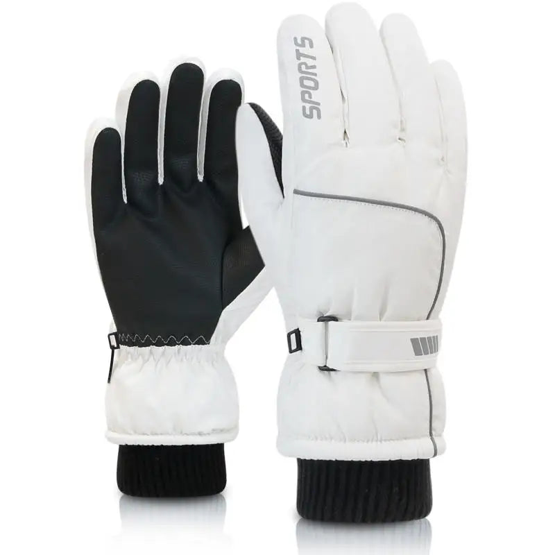 Men's AND WOMEN'S Professional Winter Warm Gloves, Warm Snow Gloves, Waterproof Motorcycle Gloves, Smile 506 Touch Screen