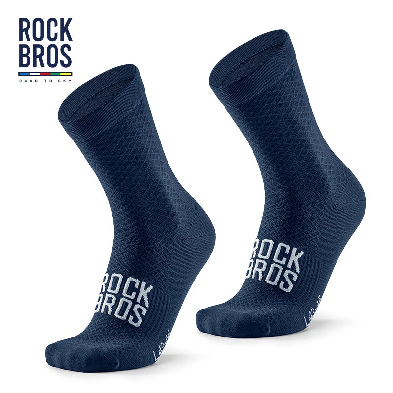ROCKBROS Cycling Socks Soothing Sport Socks Shock Absorbing Bike Socks Breathable Fabric High Elastic Outdoor Socks A Pair
