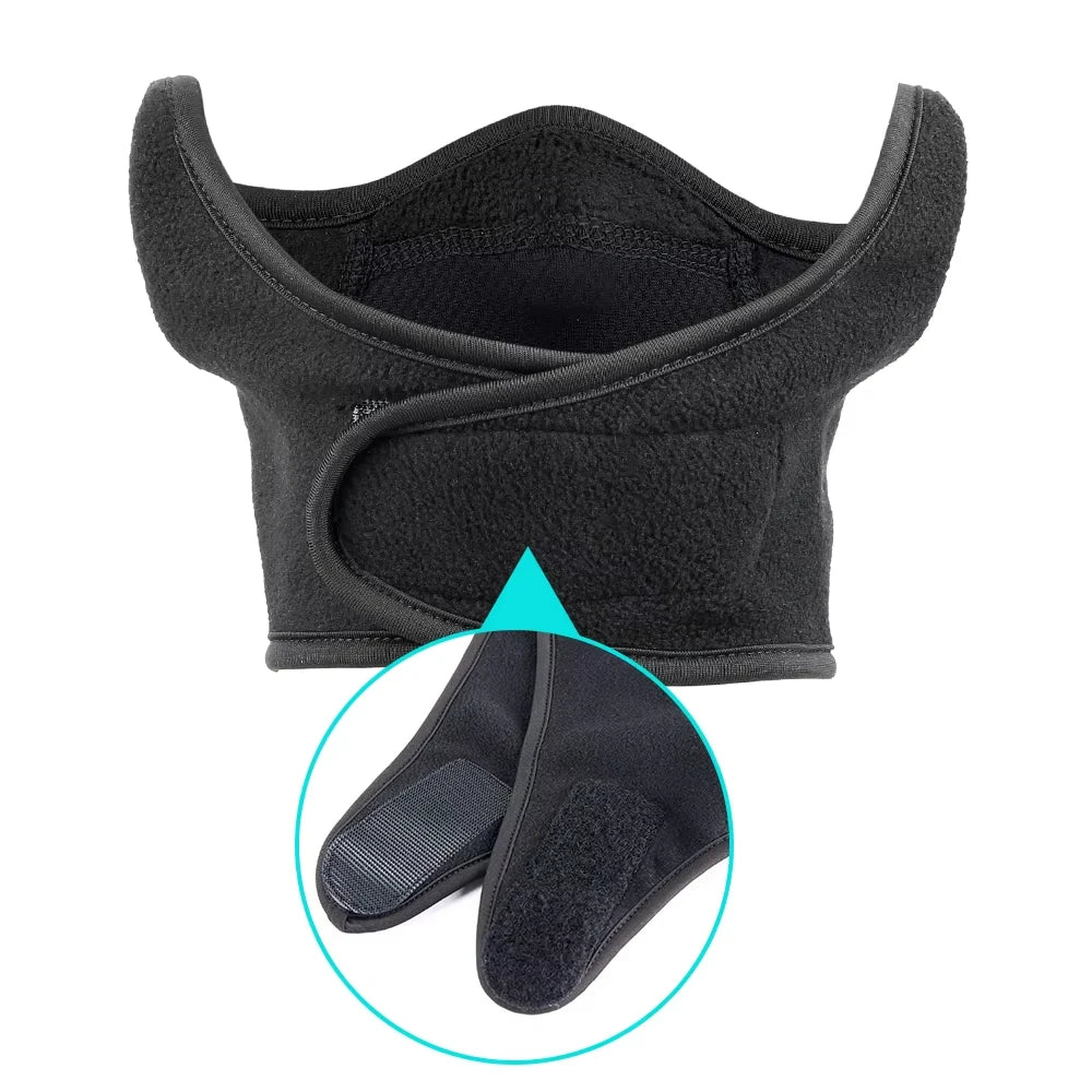 Outdoor face mask cycling antifreeze head cover winter skiing face protection warm ear mask fleece windproof face mask