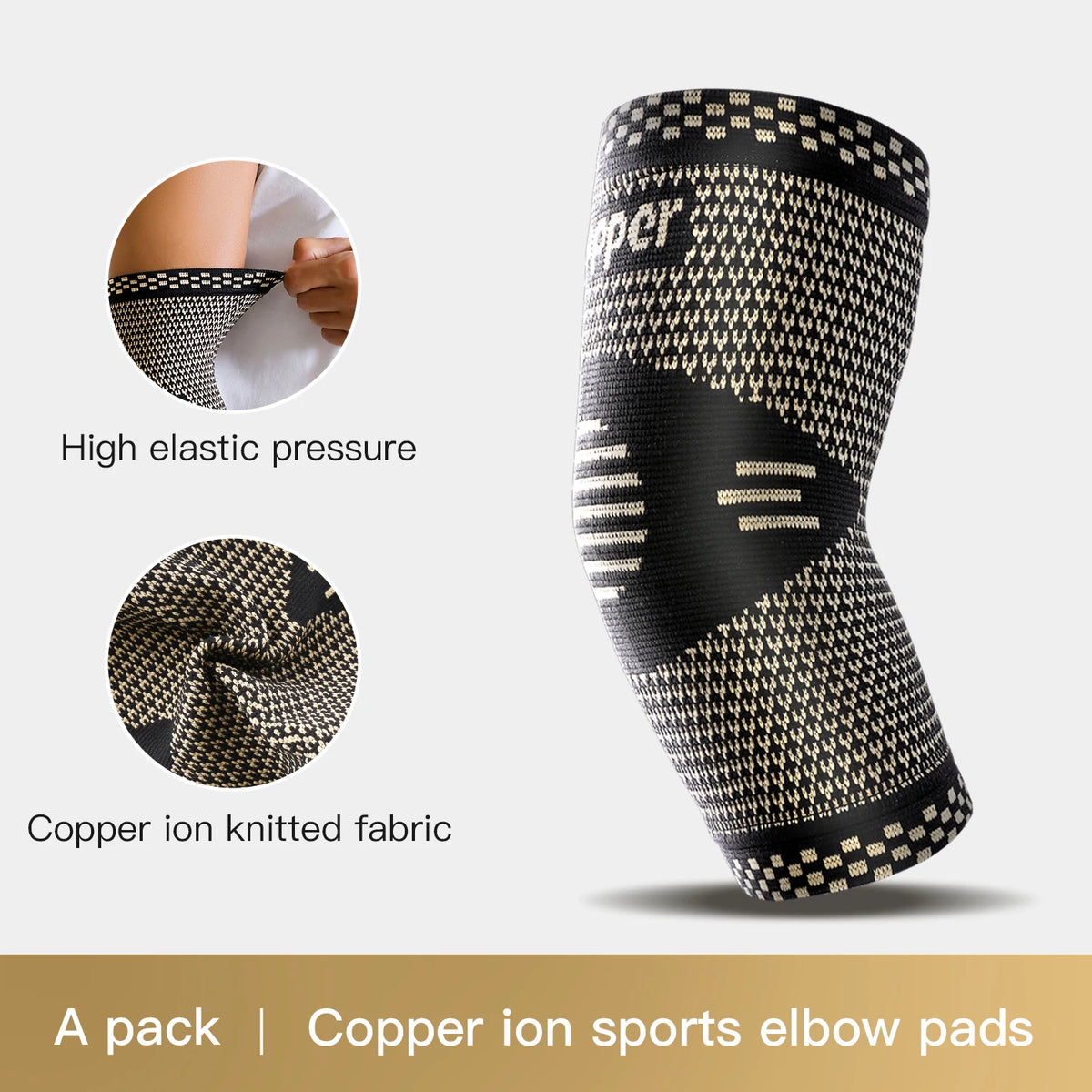 1/2 piece Copper Ankle Brace,Infused Ankle Support Compression Sleeve for Men Women,for Foot Pain,Sprained Ankle,Recovery,sports